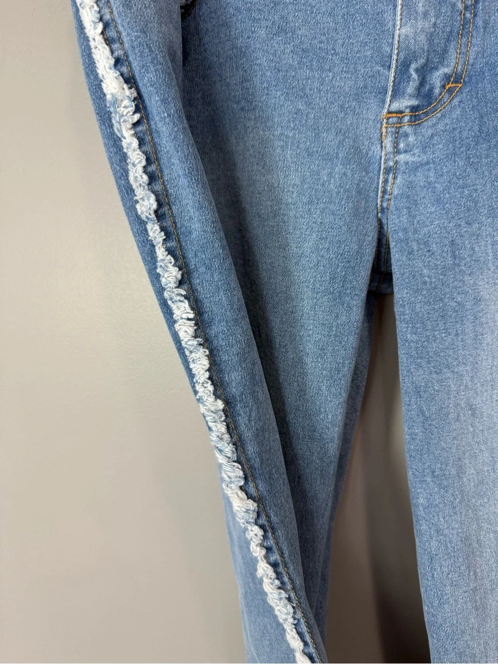 Vintage Y2K Mudd Yo! Raw Edge Flare Jeans Low Rise Size 11 - Picture 8 of 8